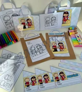 Amostra do material 28- Kit Capas Tema Escola