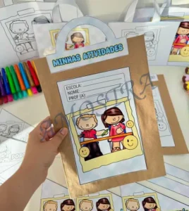 Amostra do material 28- Kit Capas Tema Escola
