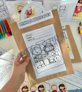 Amostra do material 28- Kit Capas Tema Escola