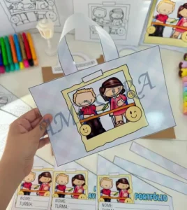 Amostra do material 28- Kit Capas Tema Escola