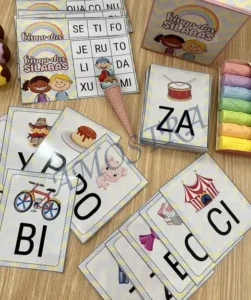 Amostra do material 29- Bingo Sílabas Simples