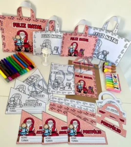 Amostra do material 29- kit Capas de Atividades Papai Noel
