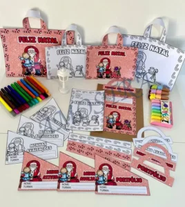 Amostra do material 29- kit Capas de Atividades Papai Noel