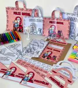 Amostra do material 29- kit Capas de Atividades Papai Noel