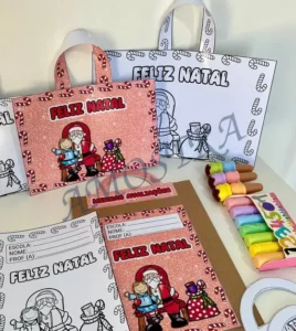 Amostra do material 29- kit Capas de Atividades Papai Noel