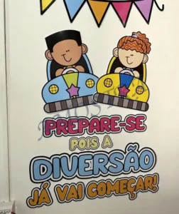 Amostra do material 29- Painel e sacolinha Volta às Aulas Parque de diversões