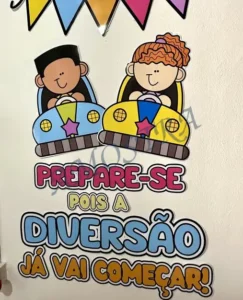 Amostra do material 29- Painel e sacolinha Volta às Aulas Parque de diversões
