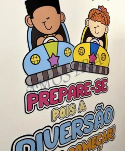 Amostra do material 29- Painel e sacolinha Volta às Aulas Parque de diversões