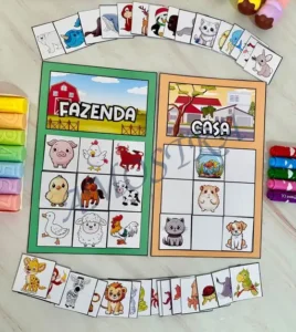 Amostra do material 3- Casinha dos Animais