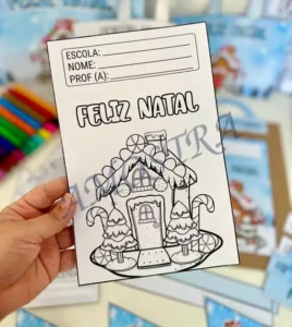 Amostra do material 30- kit Capas Atividades Casinha de Natal