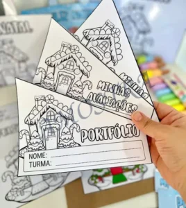 Amostra do material 30- kit Capas Atividades Casinha de Natal