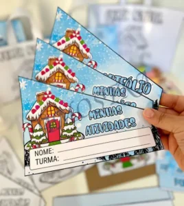 Amostra do material 30- kit Capas Atividades Casinha de Natal