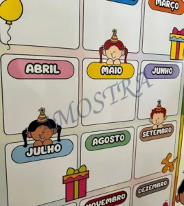 Amostra do material 30- Painel Aniversariantes