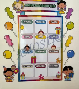 Amostra do material 30- Painel Aniversariantes