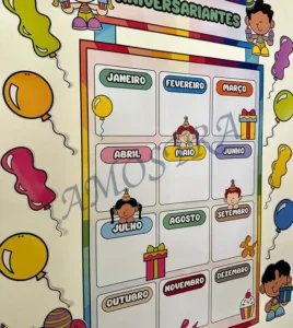 Amostra do material 30- Painel Aniversariantes