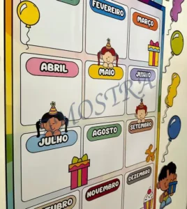 Amostra do material 30- Painel Aniversariantes