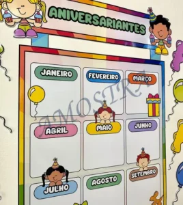 Amostra do material 30- Painel Aniversariantes
