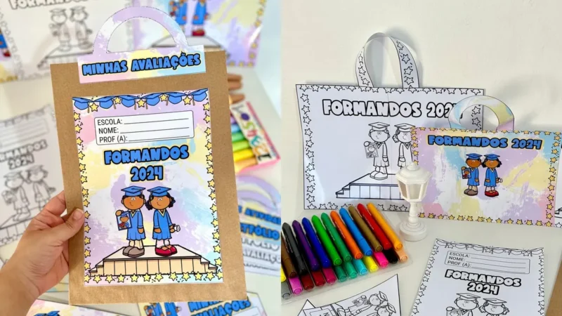 34 kit capas formatura 2 capa