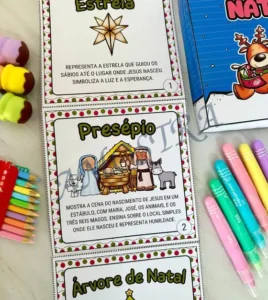 Amostra do material 38- Símbolos do Natal na Caixa