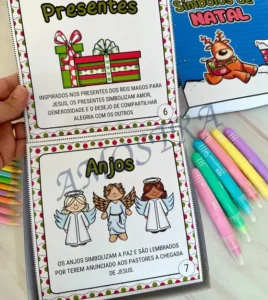 Amostra do material 38- Símbolos do Natal na Caixa