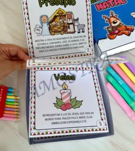 Amostra do material 38- Símbolos do Natal na Caixa