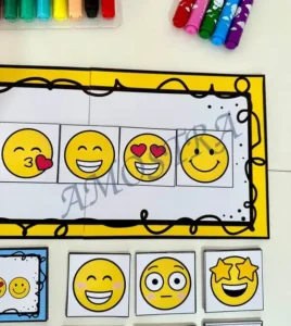 Amostra do material 4- Emojis Divertidos