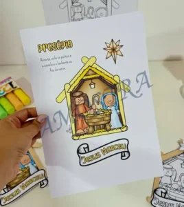 Amostra do material 40- Presépio de palitos