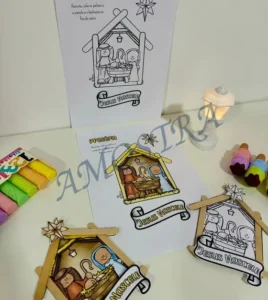 Amostra do material 40- Presépio de palitos