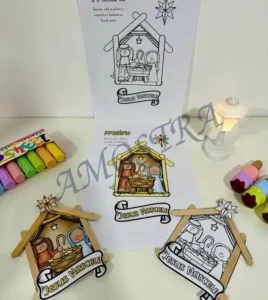 Amostra do material 40- Presépio de palitos