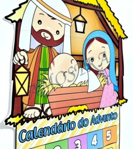 Amostra do material 45- Calendário do Advento Presépio