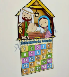 Amostra do material 45- Calendário do Advento Presépio