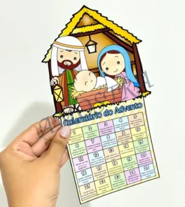 Amostra do material 45- Calendário do Advento Presépio