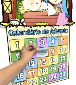 Amostra do material 45- Calendário do Advento Presépio