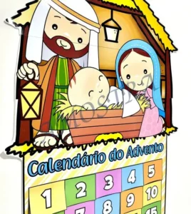 Amostra do material 45- Calendário do Advento Presépio
