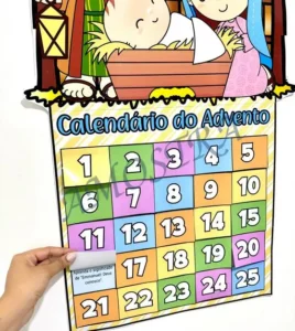 Amostra do material 45- Calendário do Advento Presépio