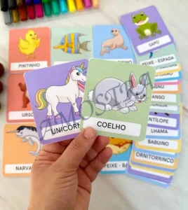 Amostra do material 6- Cards Animais