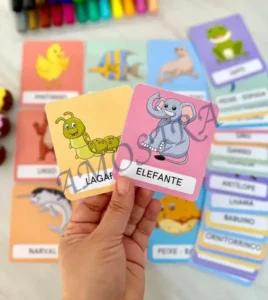 Amostra do material 6- Cards Animais