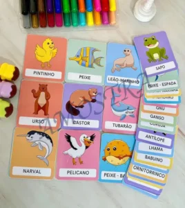 Amostra do material 6- Cards Animais