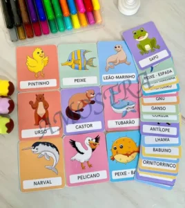 Amostra do material 6- Cards Animais