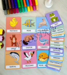 Amostra do material 6- Cards Animais