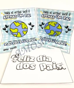 Amostra do material 6- Cartão Dia dos Pais- Melhor Pai do Mundo