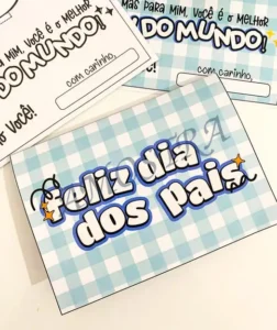 Amostra do material 6- Cartão Dia dos Pais- Melhor Pai do Mundo