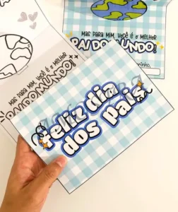 Amostra do material 6- Cartão Dia dos Pais- Melhor Pai do Mundo