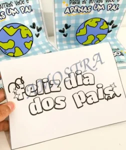 Amostra do material 6- Cartão Dia dos Pais- Melhor Pai do Mundo