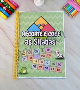 Amostra do material 6- Recorte e cole as silabas