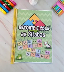 Amostra do material 6- Recorte e cole as silabas