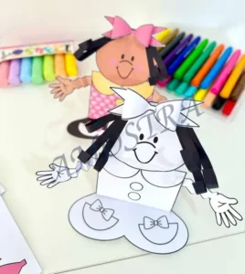 Amostra do material 7- Atividade 3D Menina Bonita do Laço de Fita