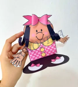Amostra do material 7- Atividade 3D Menina Bonita do Laço de Fita