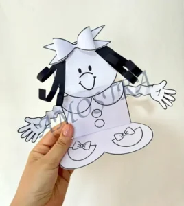 Amostra do material 7- Atividade 3D Menina Bonita do Laço de Fita