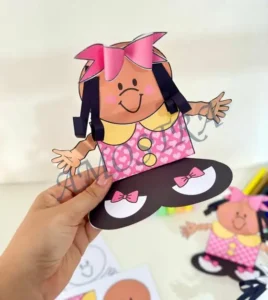 Amostra do material 7- Atividade 3D Menina Bonita do Laço de Fita